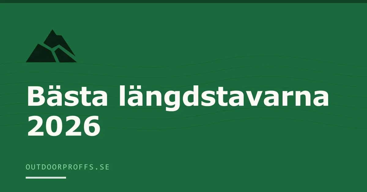 Omslagsbild från Outdoorproffsets köpguide till längdstavar