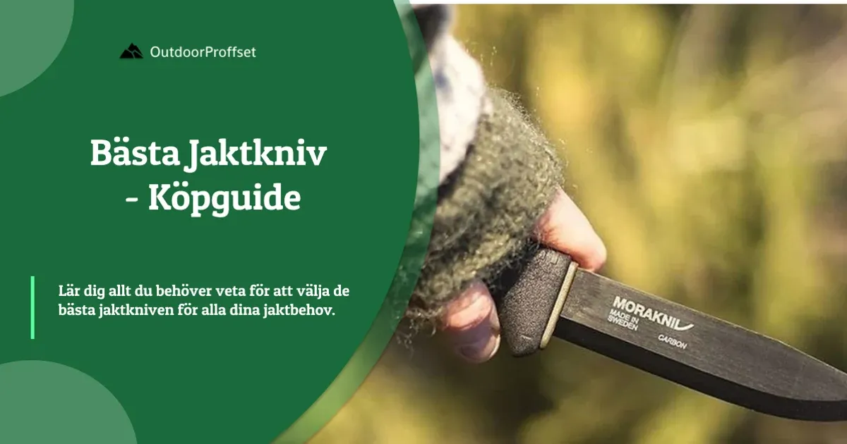 Hand griper svart jaktkniv från Morakniv