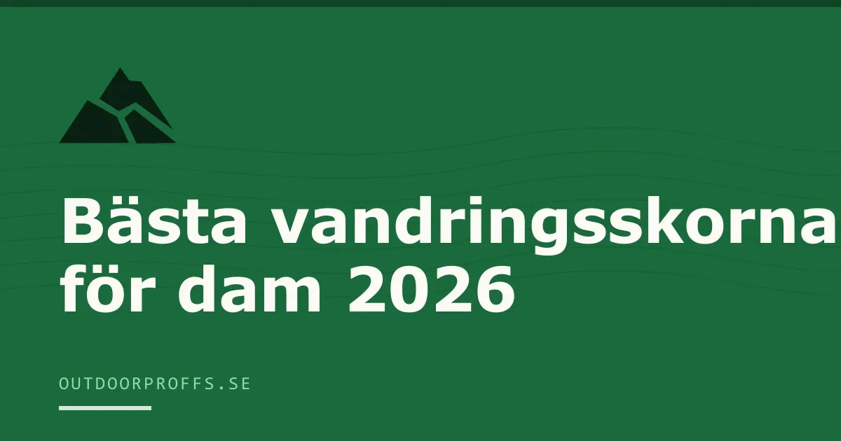 Omslagsbild från Outdoorproffsets köpguide till vandringsskor för dam