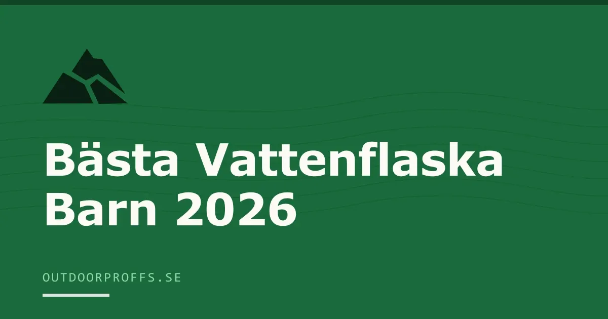 Omslagsbild från Outdoorproffsets köpguide till vattenflaska för barn