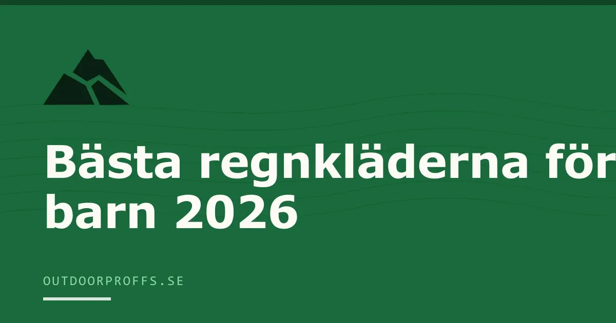 Omslagsbild från Outdoorproffsets köpguide till regnkläder för barn