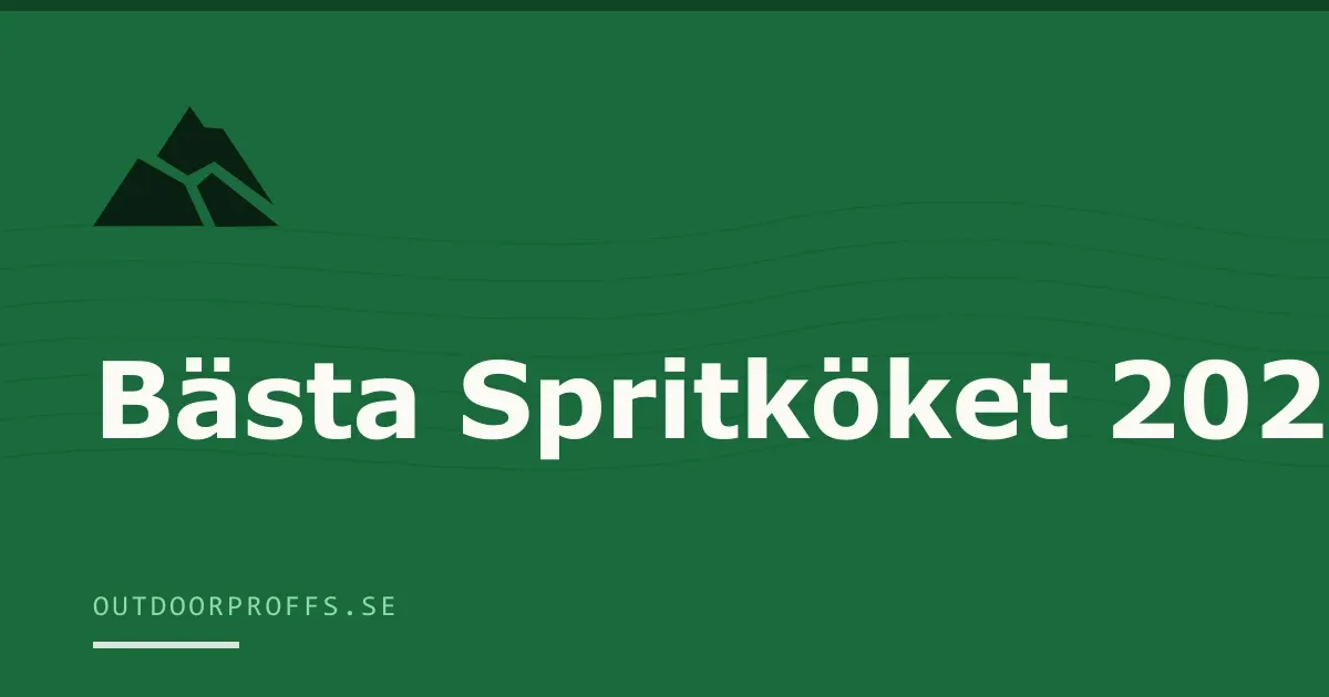 Omslagsbild från Outdoorproffs köpguide till spritkök
