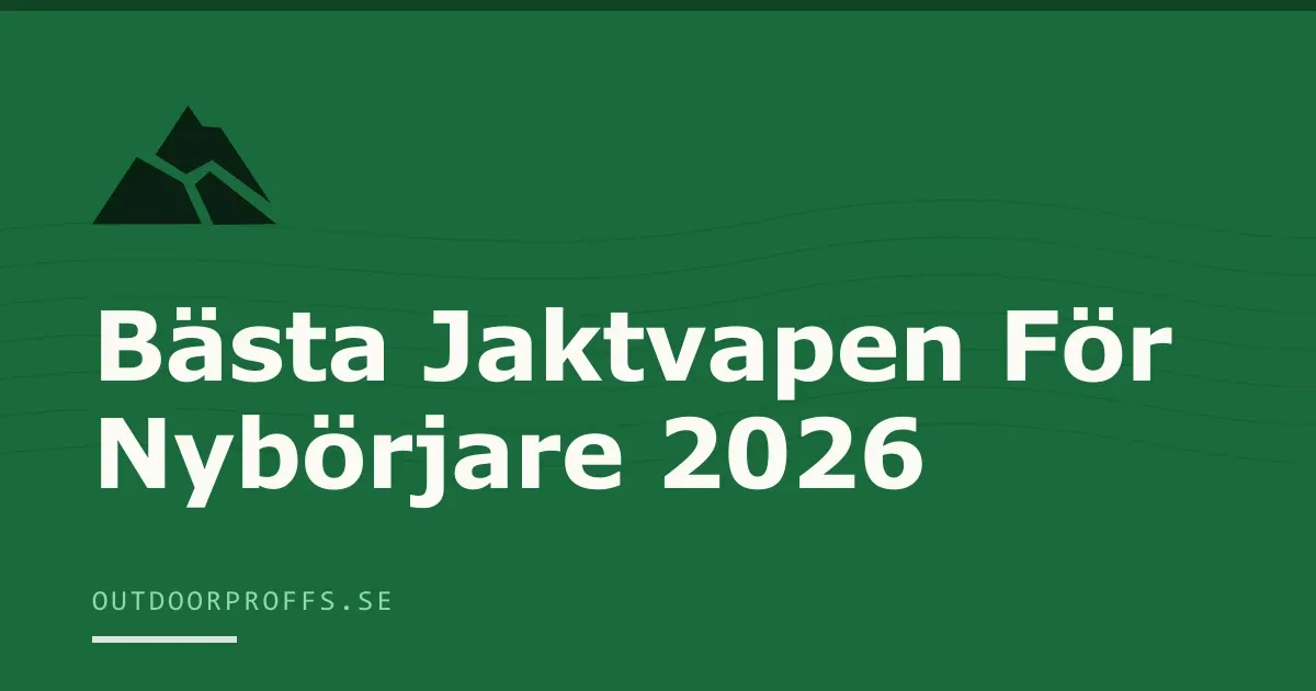 Omslagsbild från Outdoorproffsets köpguide till jaktvapen för nybörjare