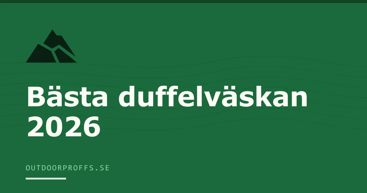 Omslagsbild från Outdoorproffsets guide till duffelväska