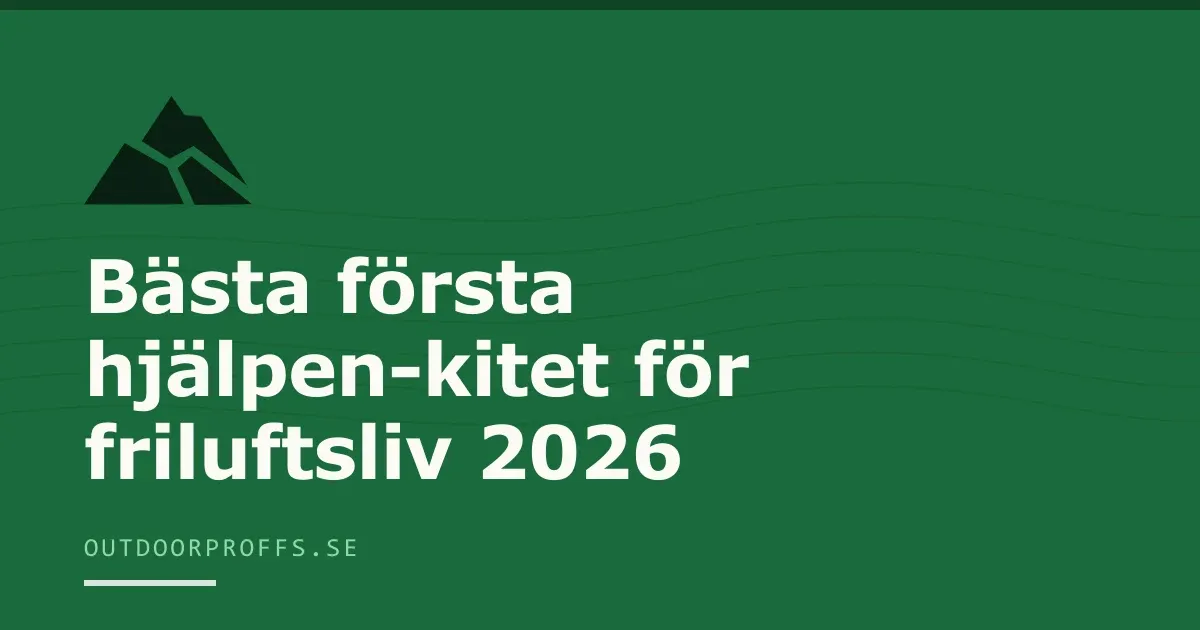 Omslagsbild från Outdoorproffsets köpguide till första hjälpen-kit