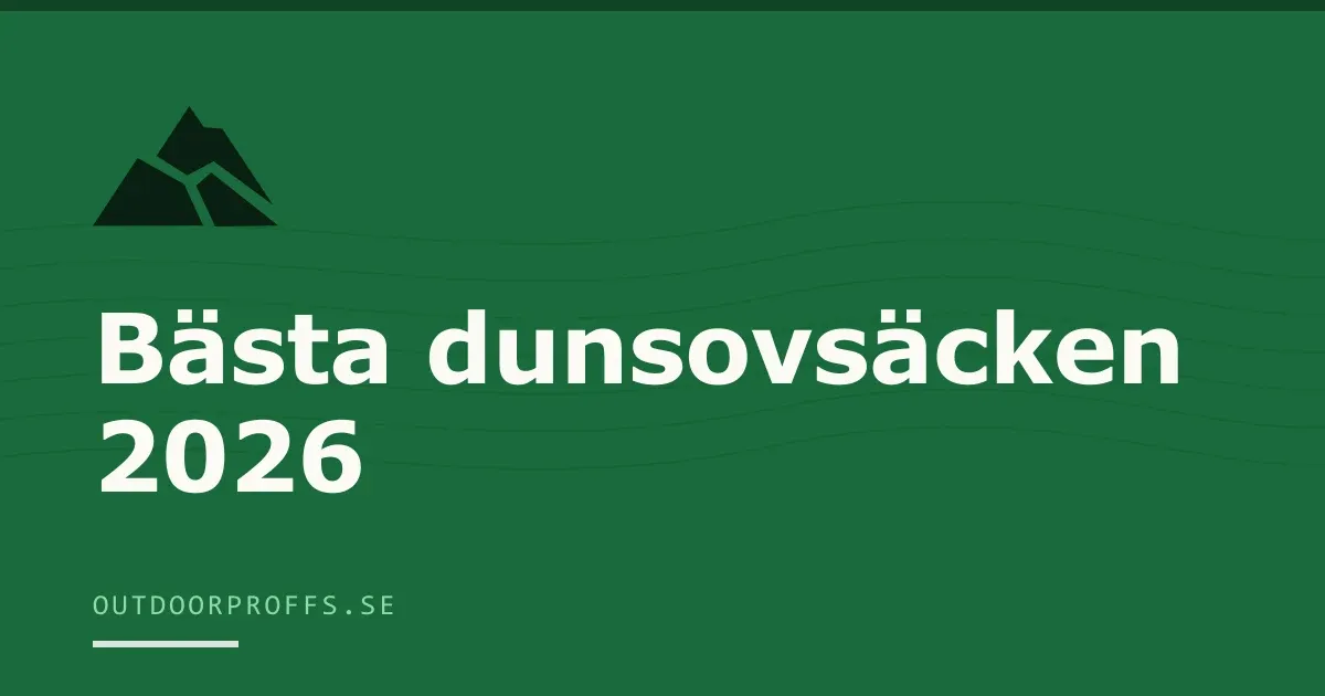 Omslagsbild från Outdoorproffsets guide till dunsovsäck