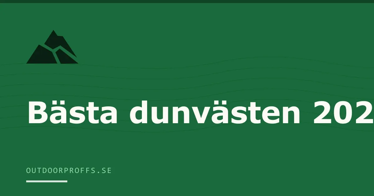 Omslagsbild från Outdoorproffsets guide till dunväst