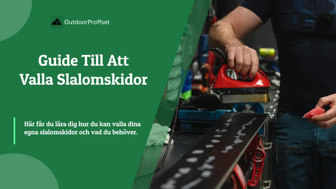 Slalomskida med valla appliceras och strykes ut med ett vallajärn