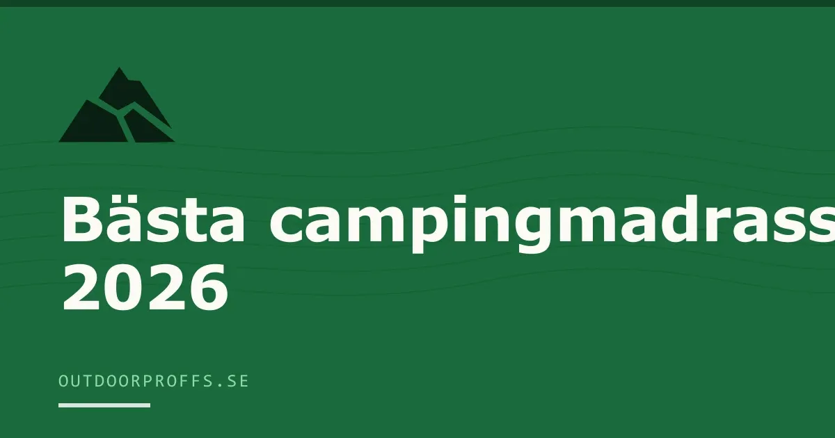 Omslagsbild från Outdoorproffsets köpguide till campingmadrass