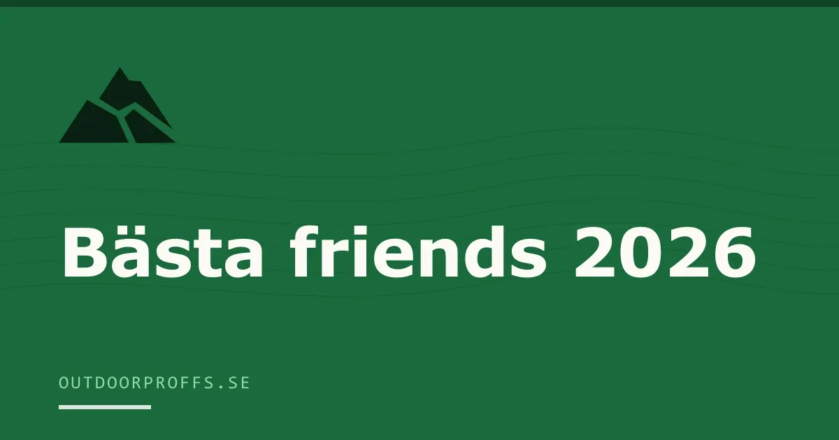 Omslagsbild från Outdoorproffsets köpguide till friends