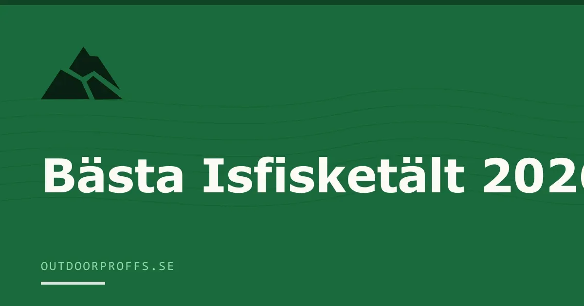 Omslagsbild från Outdoorproffsets köpguide till isfisketält