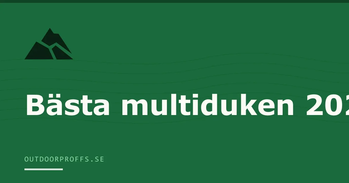 Omslagsbild från Outdoorproffsets köpguide till multiduk