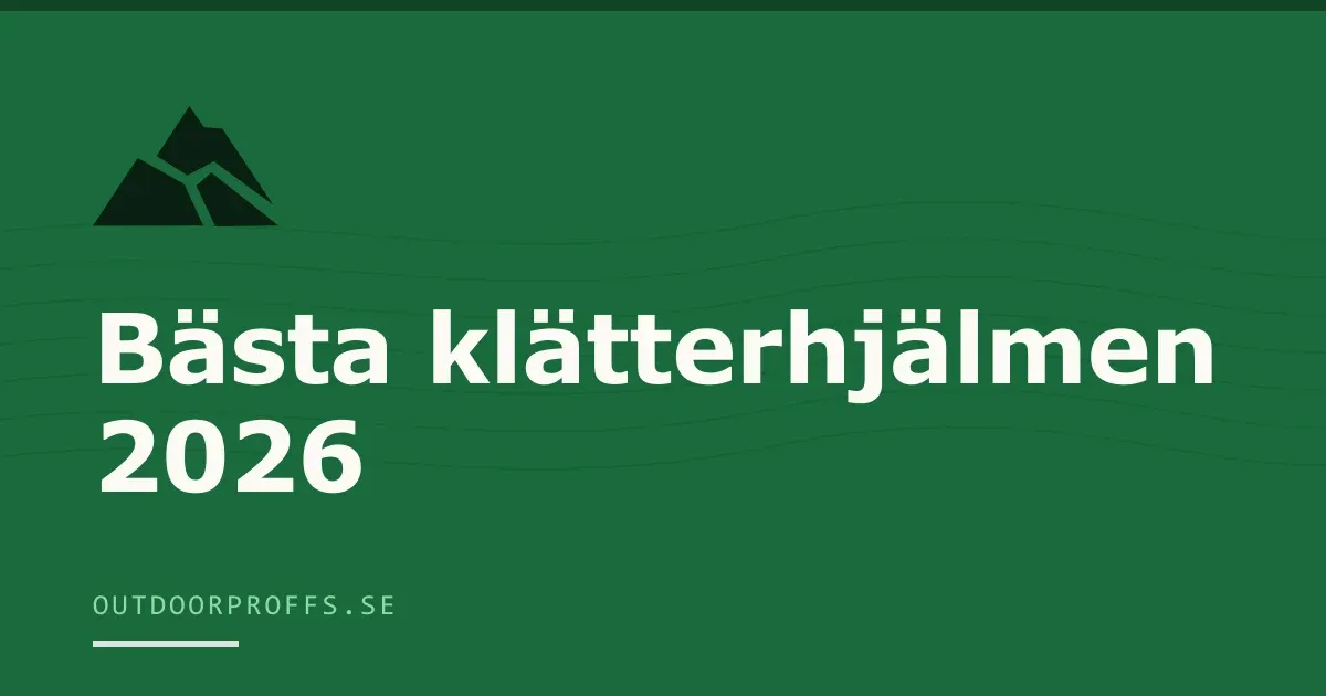 Omslagsbild från Outdoorproffsets köpguide till klätterhjälmar