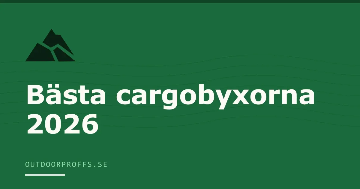 Omslagsbild från Outdoorproffsets köpguide till cargobyxor