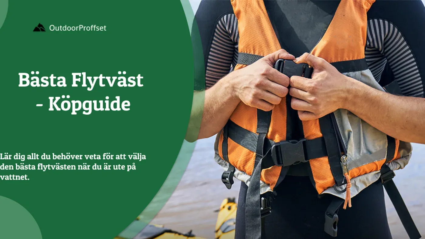 Flytvästar av olika typer och färger utlagda för jämförelse