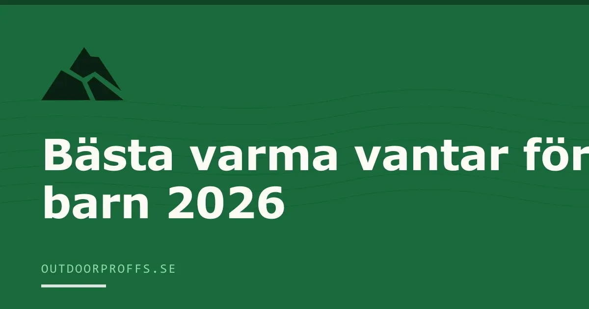 Omslagsbild från Outdoorproffsets köpguide till varma vantar för barn