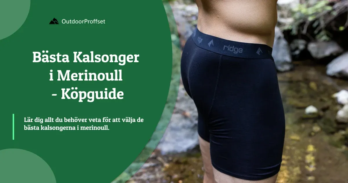 Man i mörkblå boxerkalsonger med logga vid vattendrag