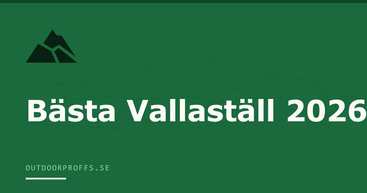 Omslagsbild från Outdoorproffsets köpguide till vallaställ