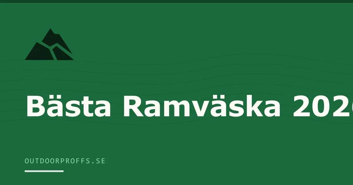 Omslagsbild från Outdoorproffsets köpguide till ramväskor