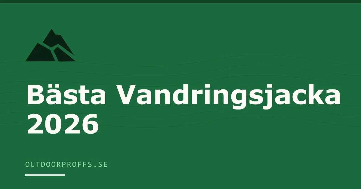 Omslagsbild från Outdoorproffsets köpguide till vandringsjacka