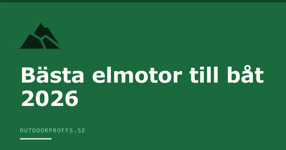 Omslagsbild från Outdoorproffsets guide till elmotor för båt