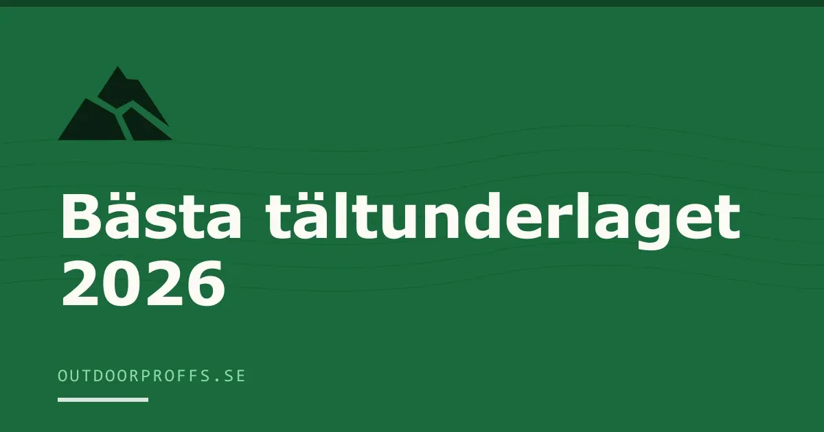 Omslagsbild från Outdoorproffsets köpguide till tältunderlag