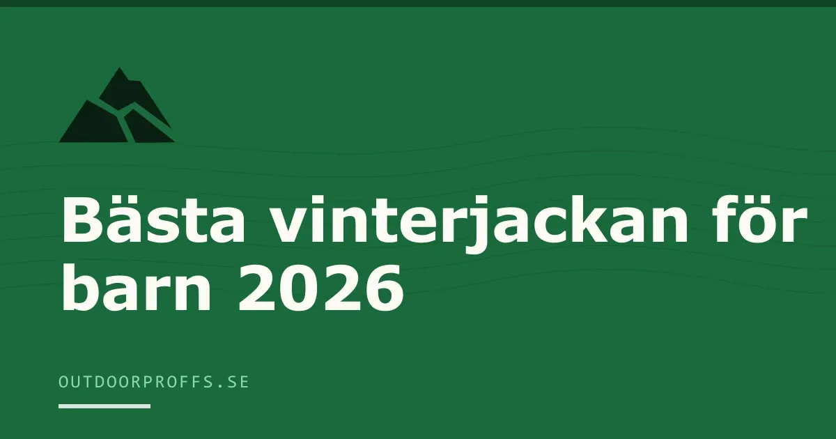 Omslagsbild från Outdoorproffsets köpguide till vinterjacka för barn