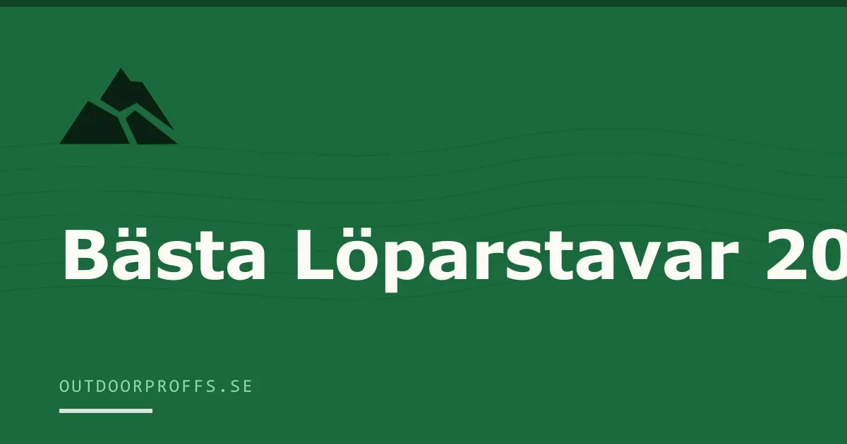 Omslagsbild från Outdoorproffsets köpguide till löparstavar