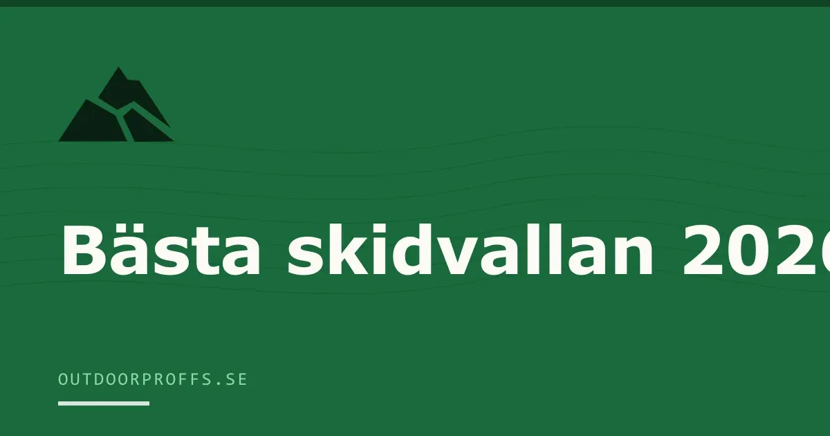 Omslagsbild från Outdoorproffsets köpguide till skidvalla