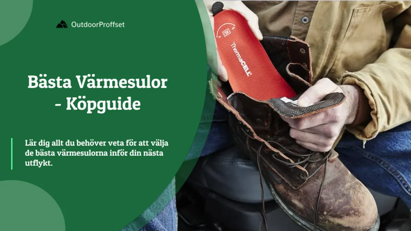 Ett par värmesulor med batteripaket redo att sättas in i vinterkängor