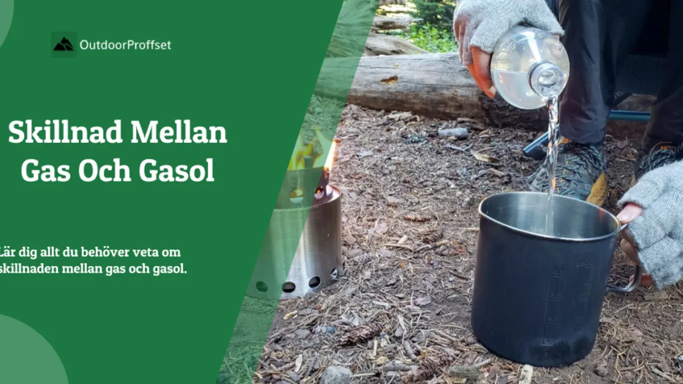 Illustration som visar skillnaden mellan gas och gasol