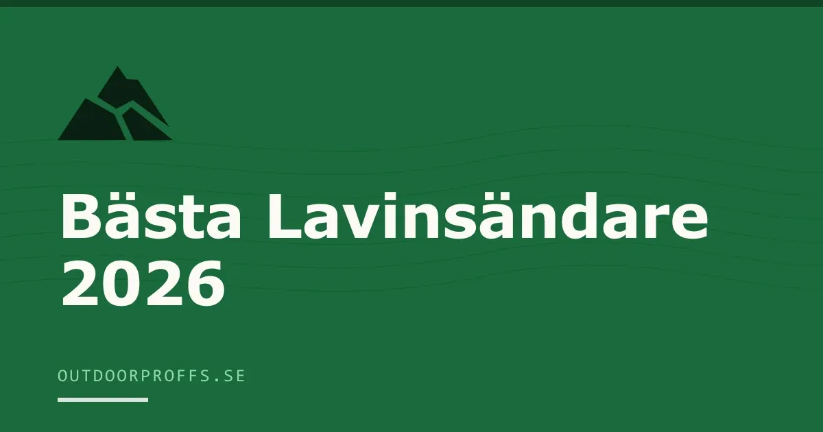 Omslagsbild från Outdoorproffsets köpguide till lavinsändare