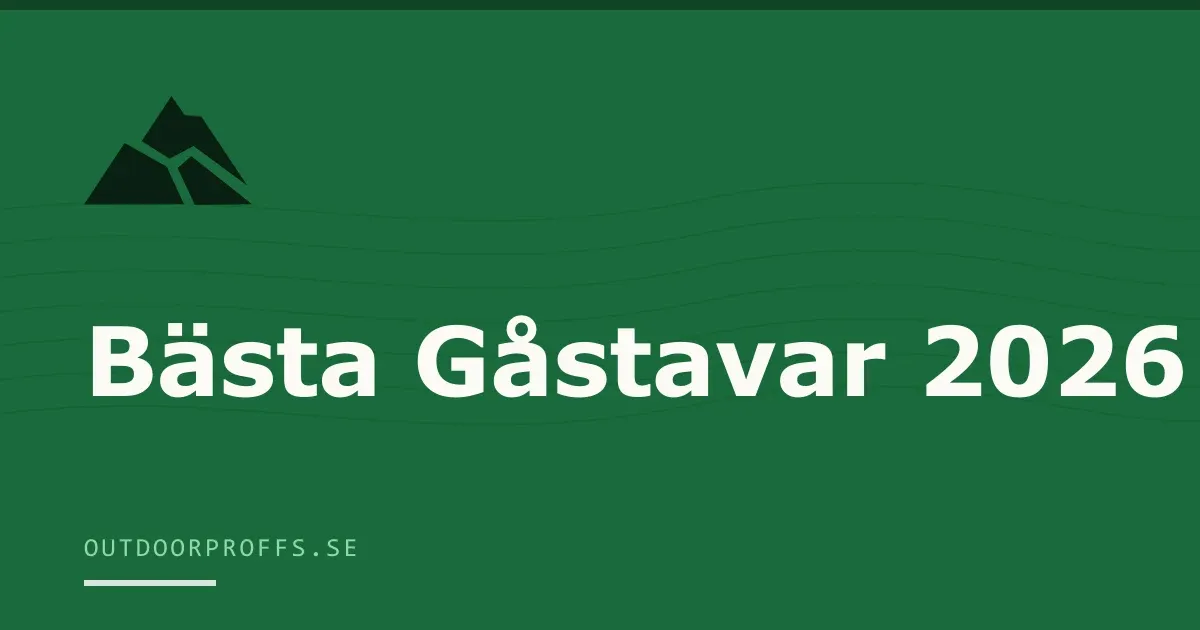 Omslagsbild från Outdoorproffsets köpguide till gåstavar