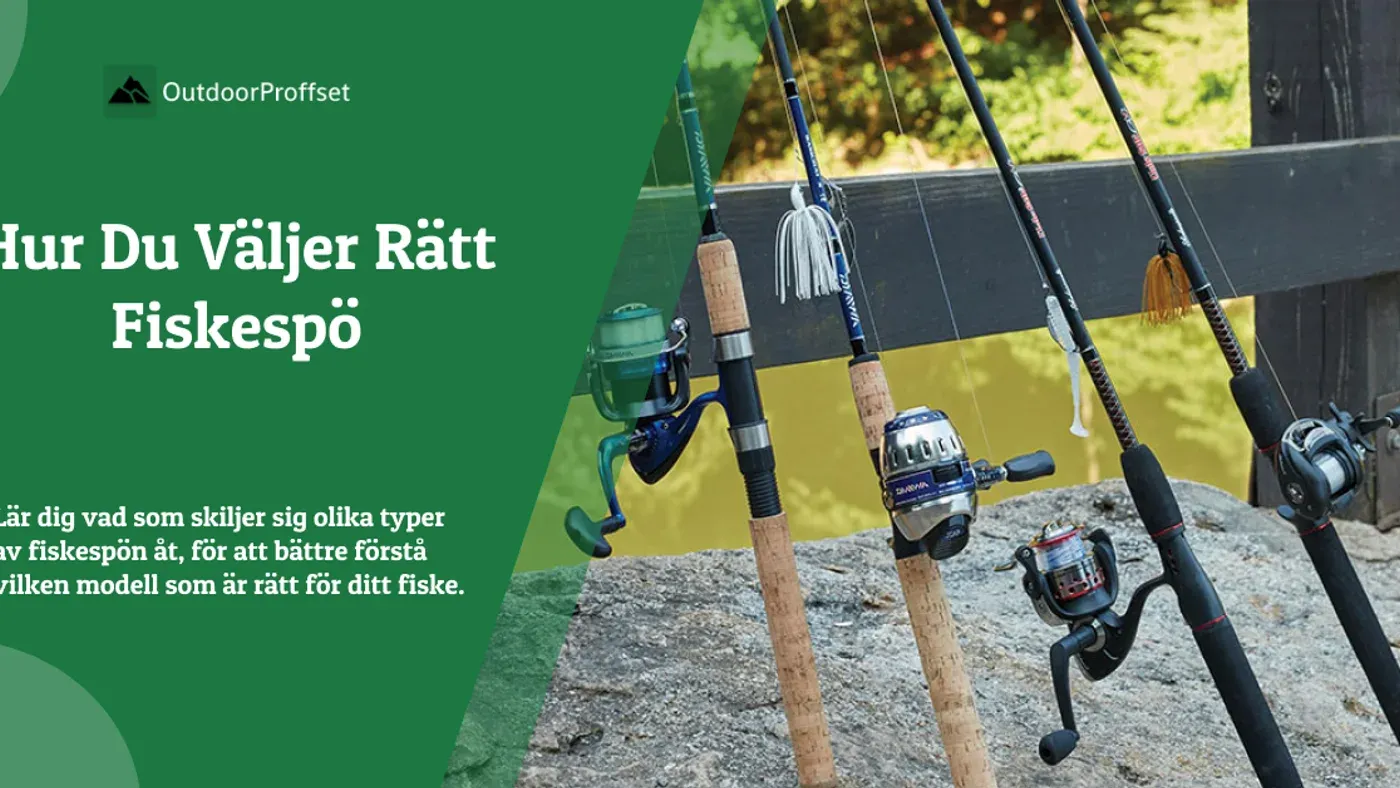 Fiskespön och fiskerulle vid vattnet inför en fisketur