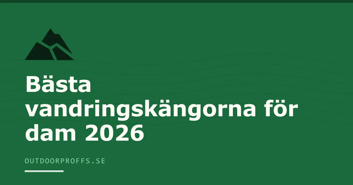 Omslagsbild från Outdoorproffsets köpguide till vandringskängor för dam
