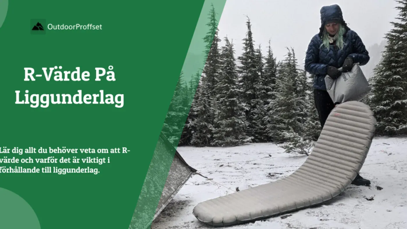 Liggunderlag utrullat på marken inför en natt i tält