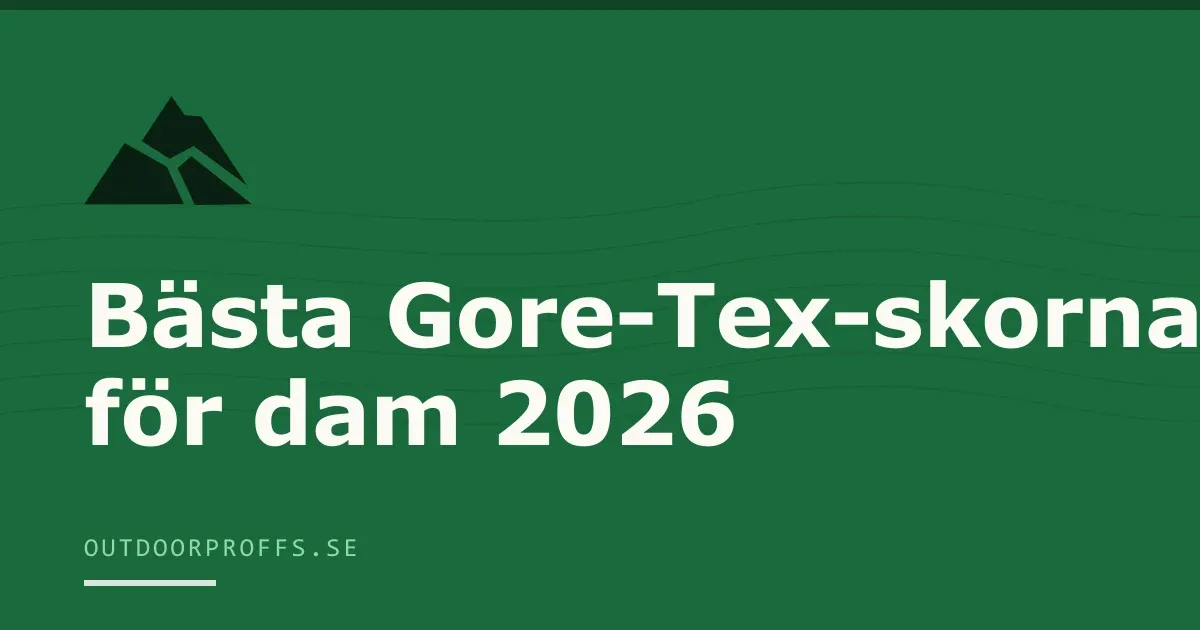 Omslagsbild från Outdoorproffsets köpguide till Gore-Tex-skor för dam