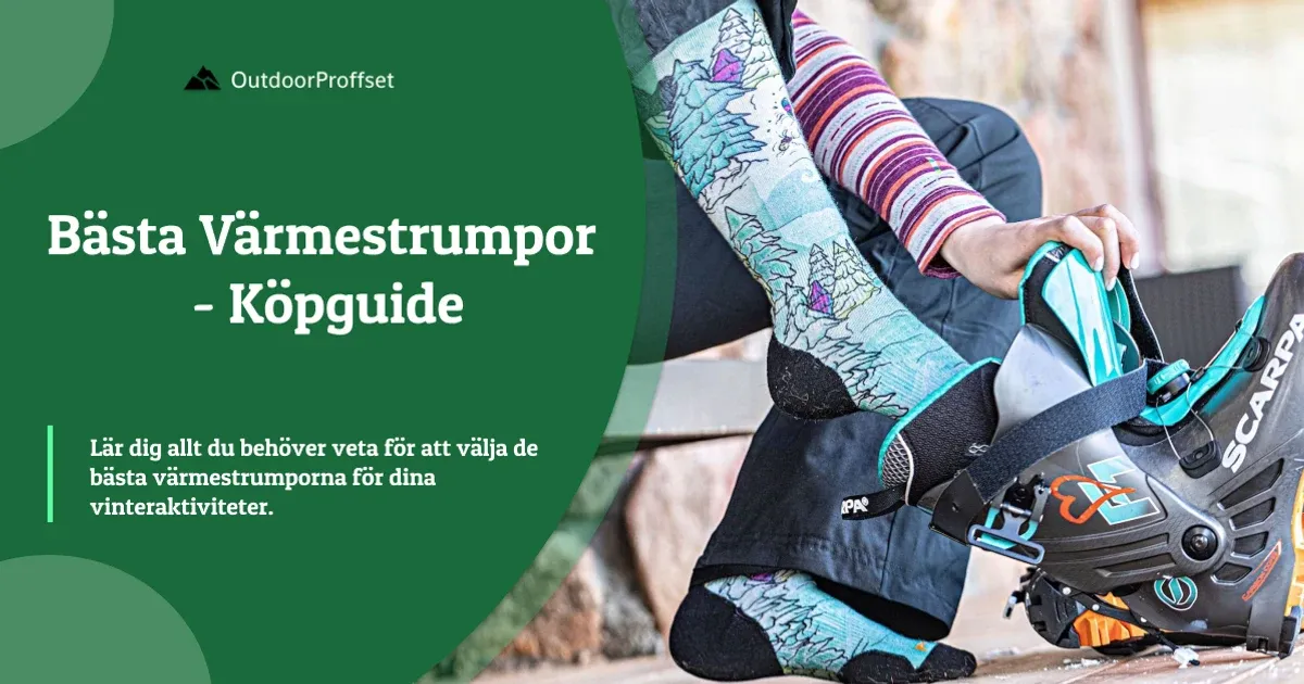 Person i vinterkängor med varma sockor i snö