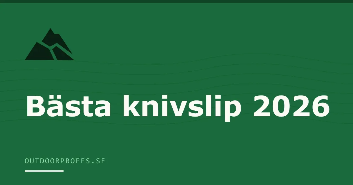 Omslagsbild från Outdoorproffsets köpguide till knivslip