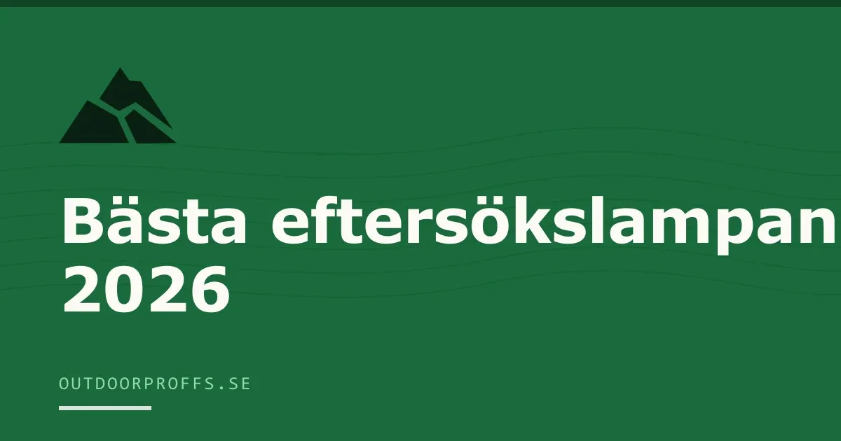 Omslagsbild från Outdoorproffsets guide till eftersökslampa