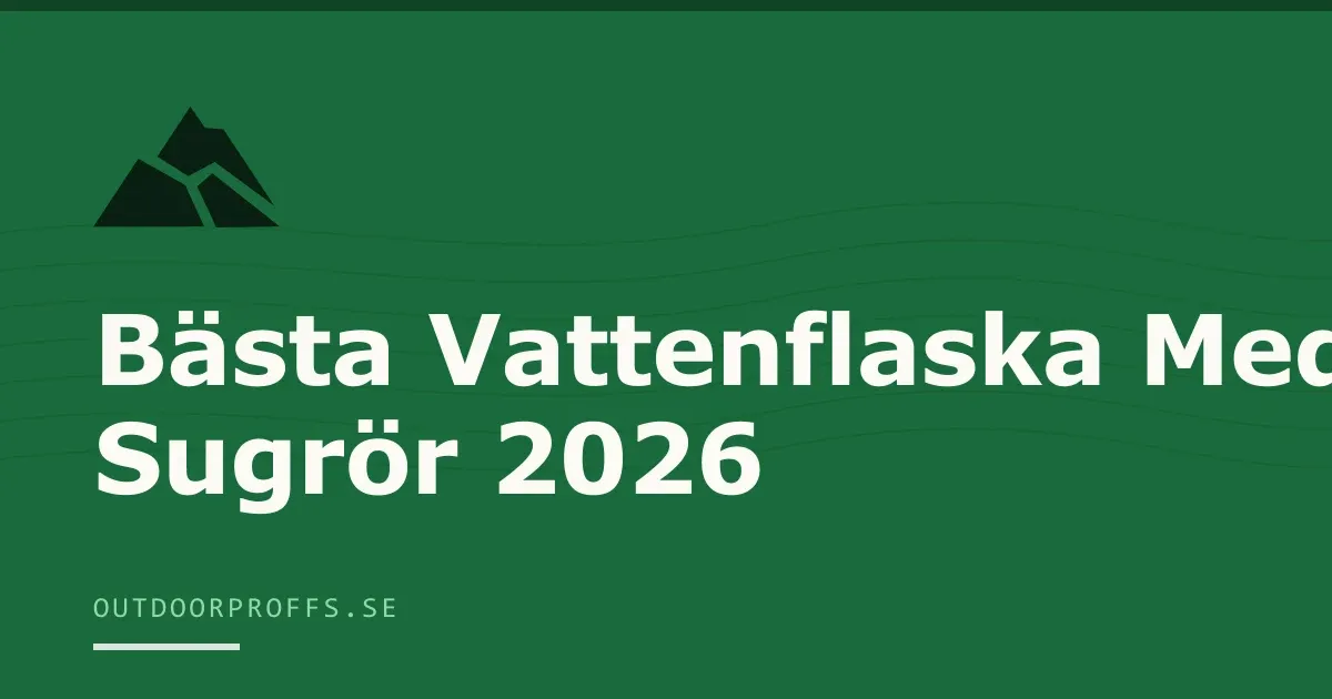 Omslagsbild från Outdoorproffsets köpguide till vattenflaska med sugrör