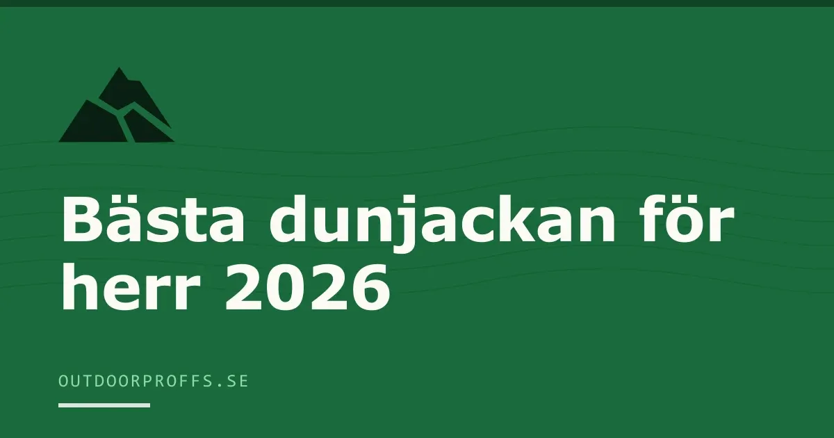 Omslagsbild från Outdoorproffsets guide till dunjacka för herr