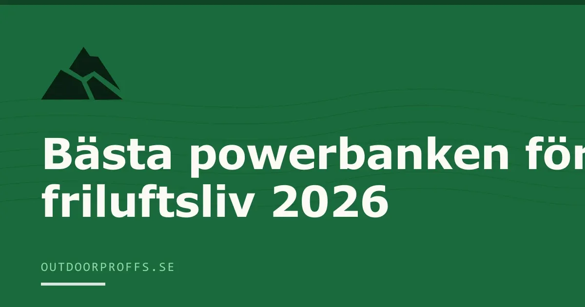 Omslagsbild från Outdoorproffsets köpguide till powerbanker