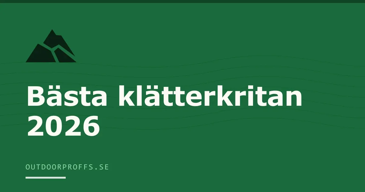 Omslagsbild från Outdoorproffsets köpguide till klätterkrita