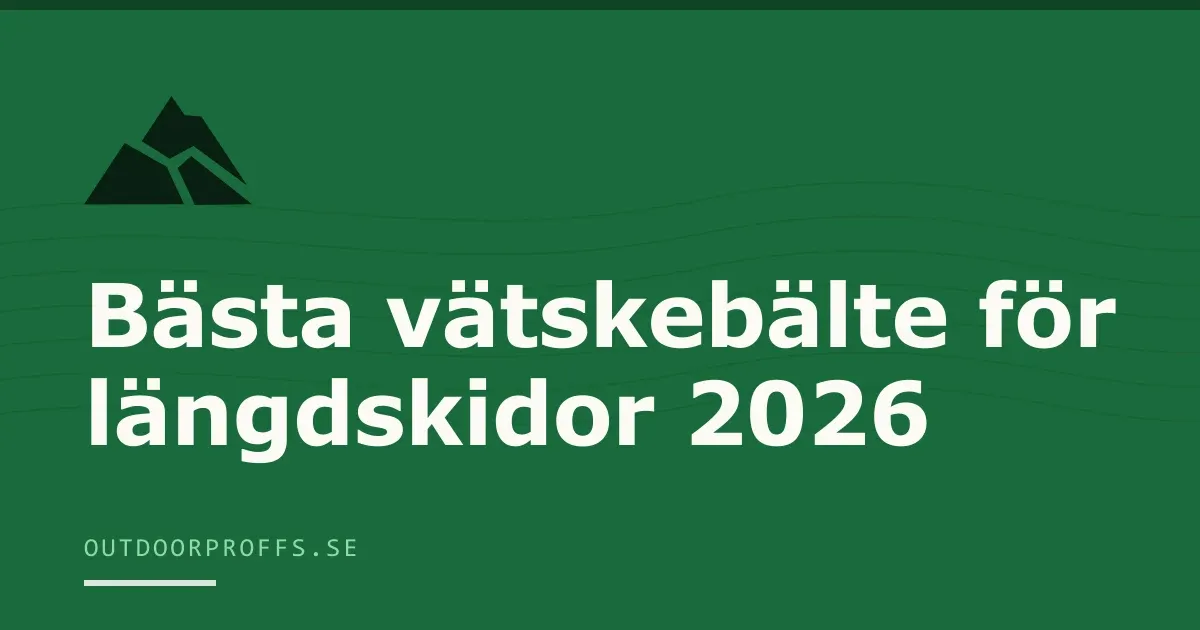 Omslagsbild från Outdoorproffsets köpguide till vätskebälten för längdskidor