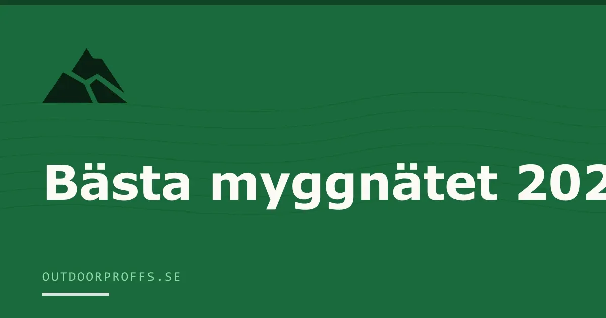 Omslagsbild från Outdoorproffsets köpguide till myggnät