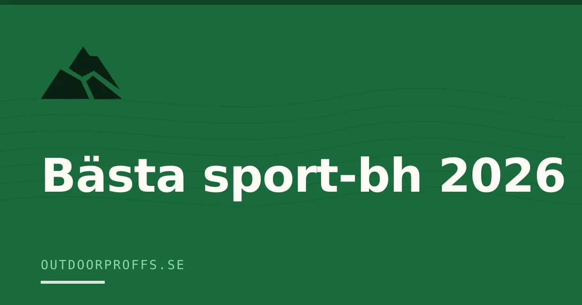 Bästa sport-bh 2026, guide från Outdoorproffs
