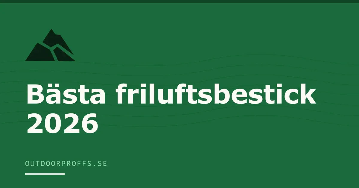 Omslagsbild från Outdoorproffsets köpguide till friluftsbestick