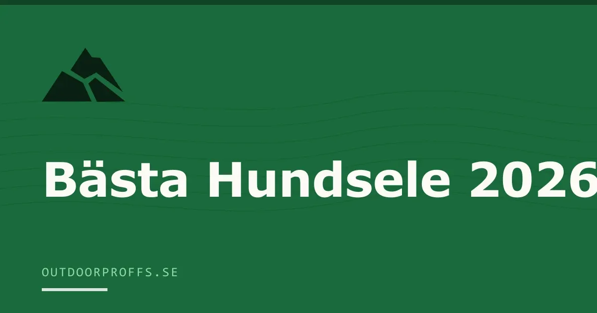 Omslagsbild från Outdoorproffsets köpguide till hundsele