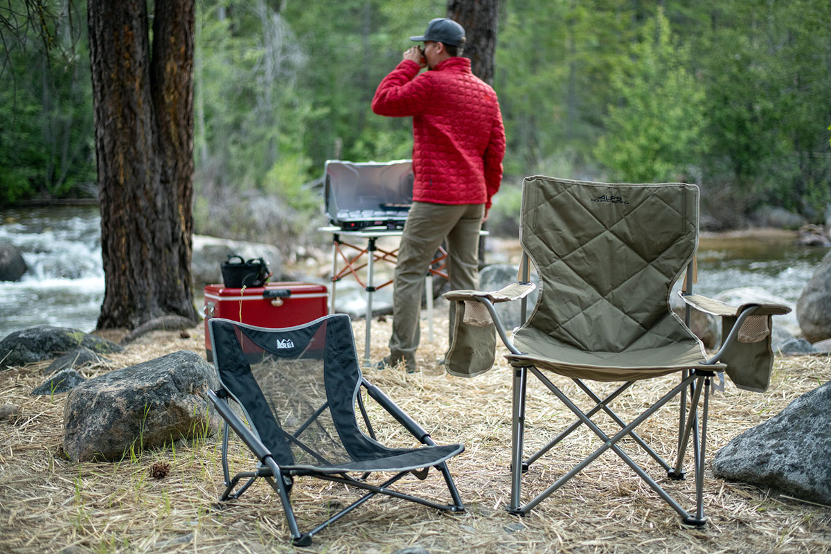 campingstol höjd